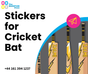 Custom Cricket Bat Stickers: Personalise Your Game with The Quantum Print