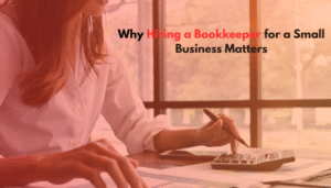 Small business owner reviewing financial reports with a bookkeeper.