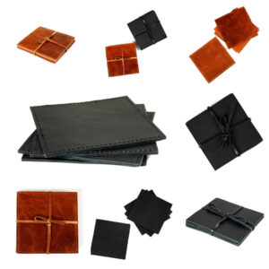 Designer Leather Coasters Can Make Your Table Look Better