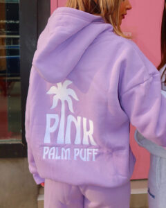 The Pink Palm Puff Hoodie: A Statement of Comfort and Style