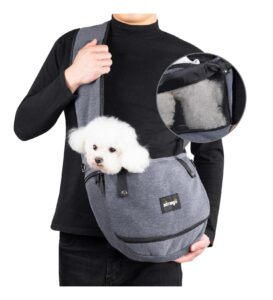 Stylish and comfortable dog trip with dog purse carrier