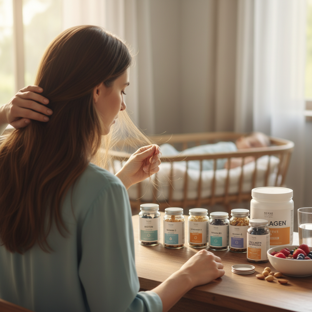 Why Postpartum Hair Loss Vitamins Are Essential for New Moms