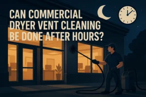 Can Commercial Dryer Vent Cleaning Be Done After Hours?