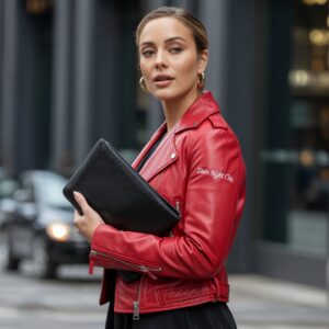 Top 5 Red Women’s Leather Jackets for Date Night Looks
