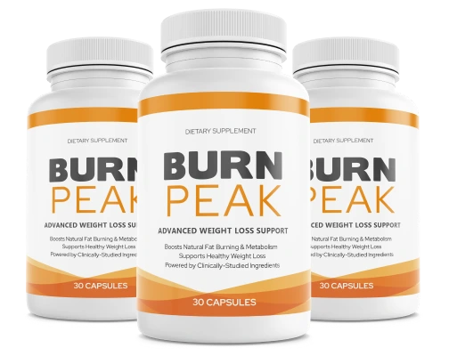 burn peak supplement bottle