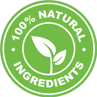 100% natural ingreadient tag logo 